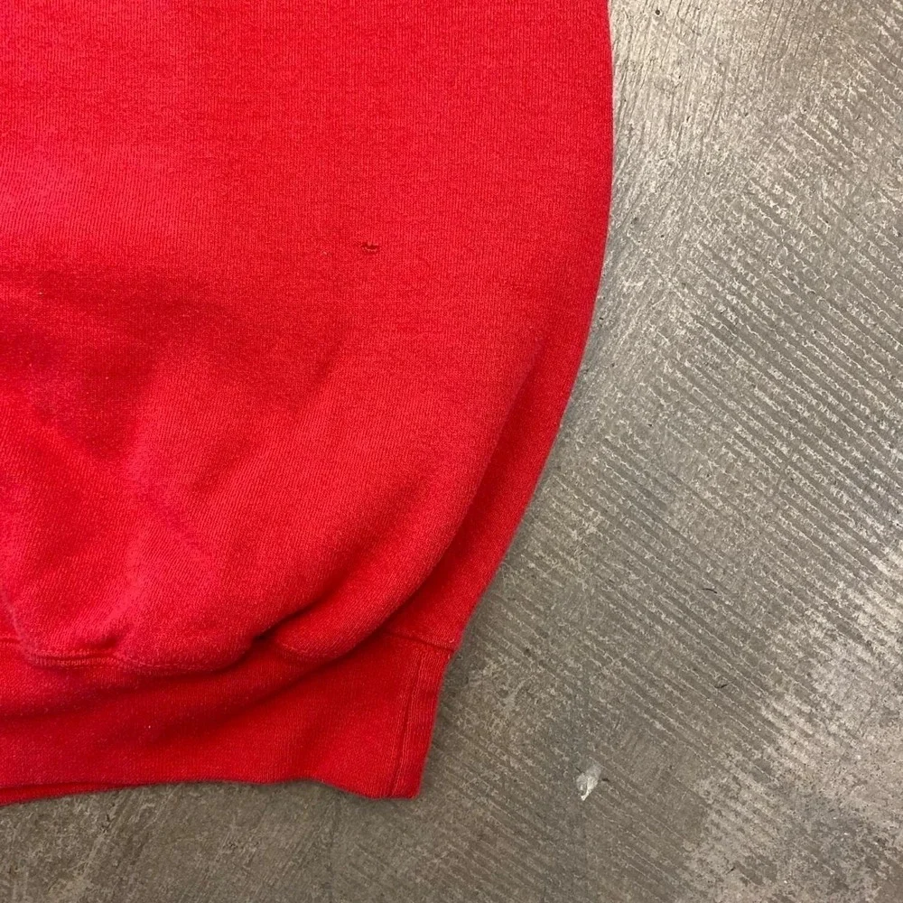 Vintage Y2K Bum Equipment Academy Red Crewneck Sweatshirt Size XL